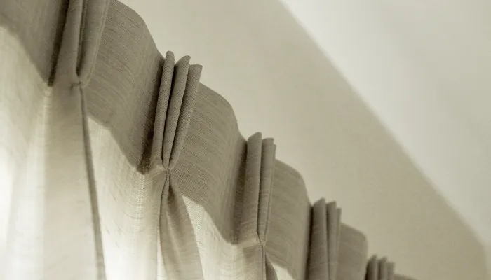 Pleated curtains