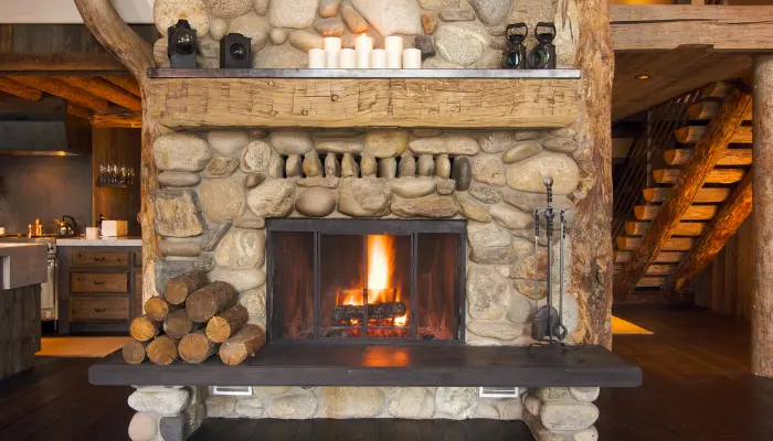 Stone Fireplaces Home Decor