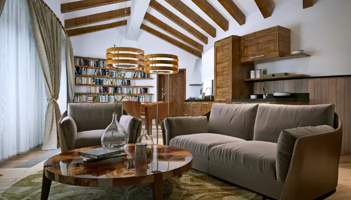 Use of Exposed Beams in Rustic Decor